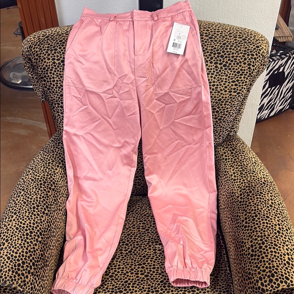 The Limited Pink Jogger Sweatpants with Elastic Cuffs